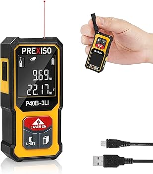 ミニ レーザー距離計 電子距離計 距離測定計 40M PSC認定取得 コンパクト Amazon.co.jp: PREXISO レーザー距離計 電子距離計 距離測定計